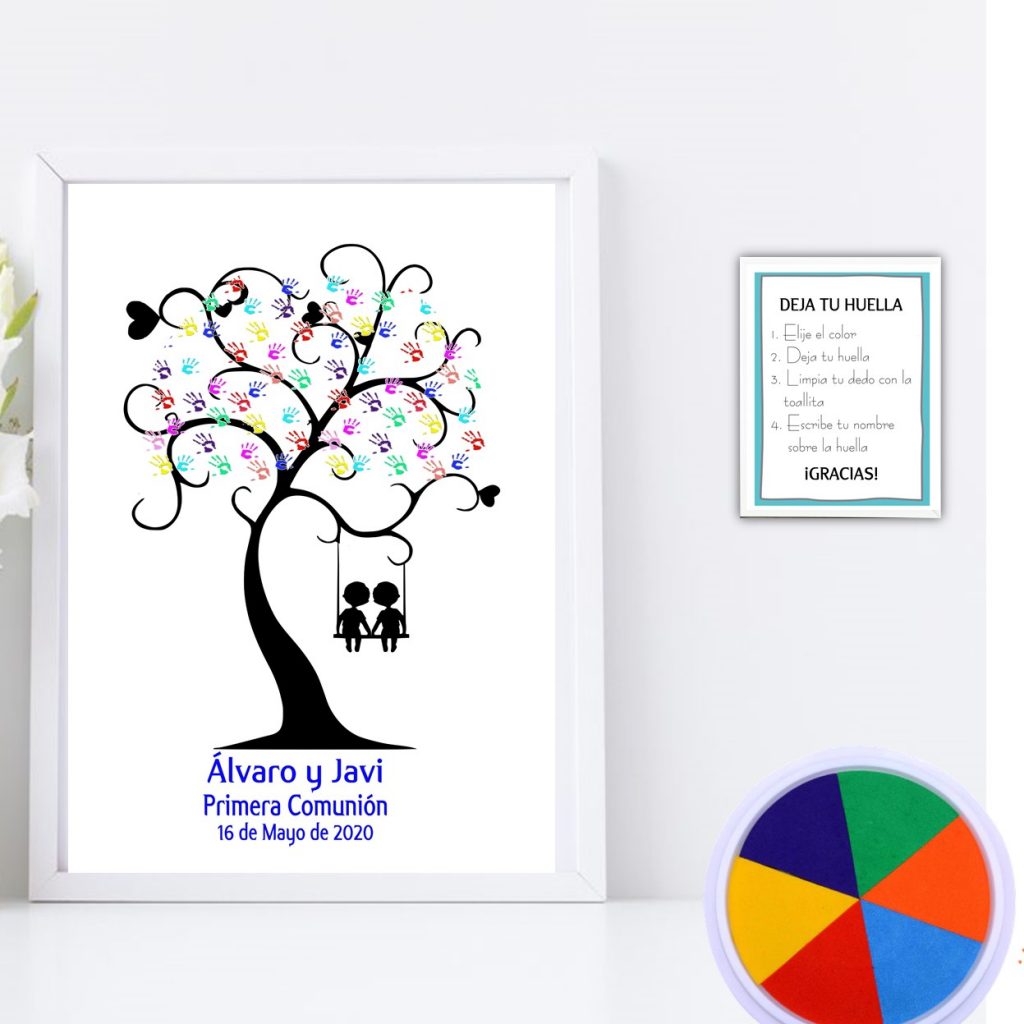 Árbol de huellas.Hermanos.