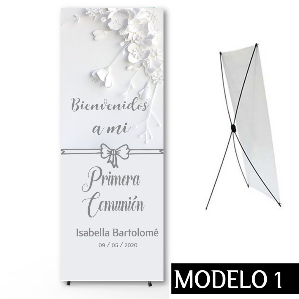 Cartel Banner para Comunión. Modelo 1. tamaño 60 x 160 cm