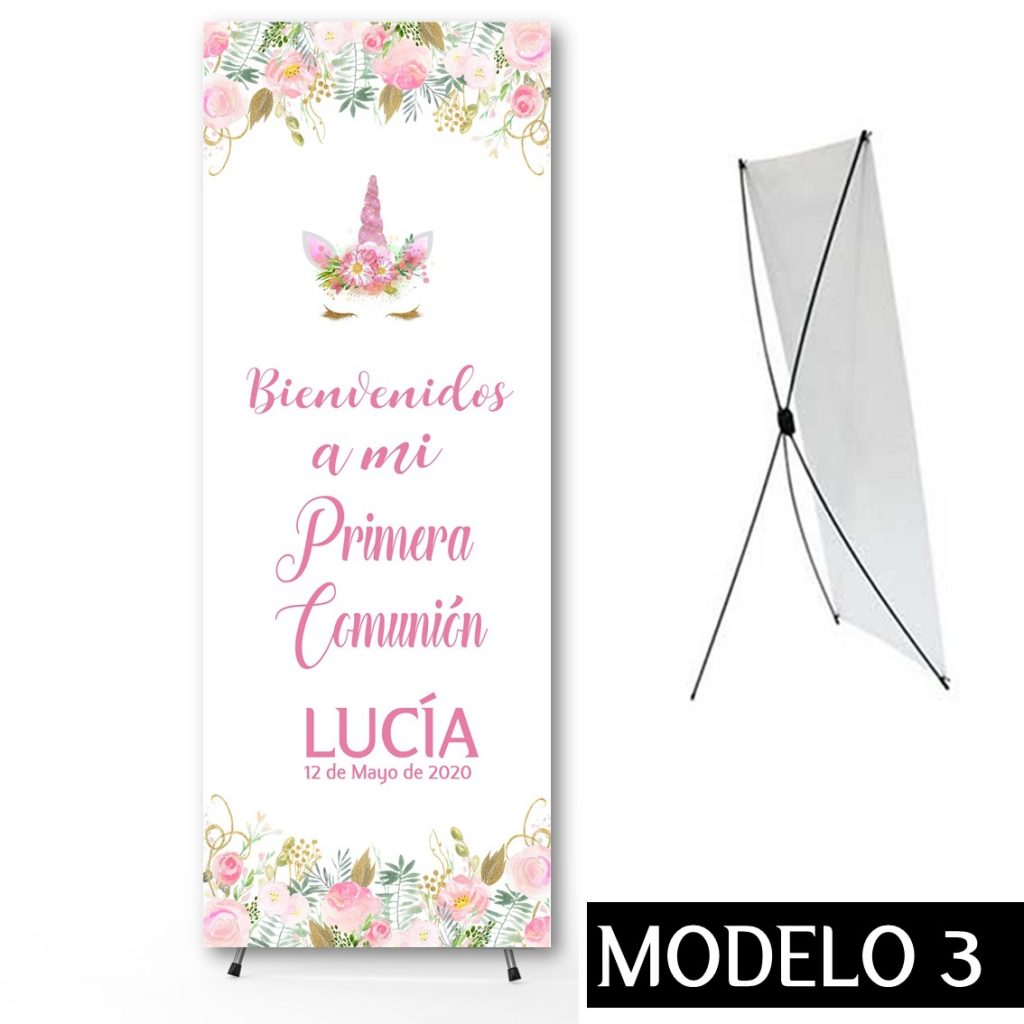Cartel Banner para Comunión. Modelo 3. Tamaño 60 x 160 cm