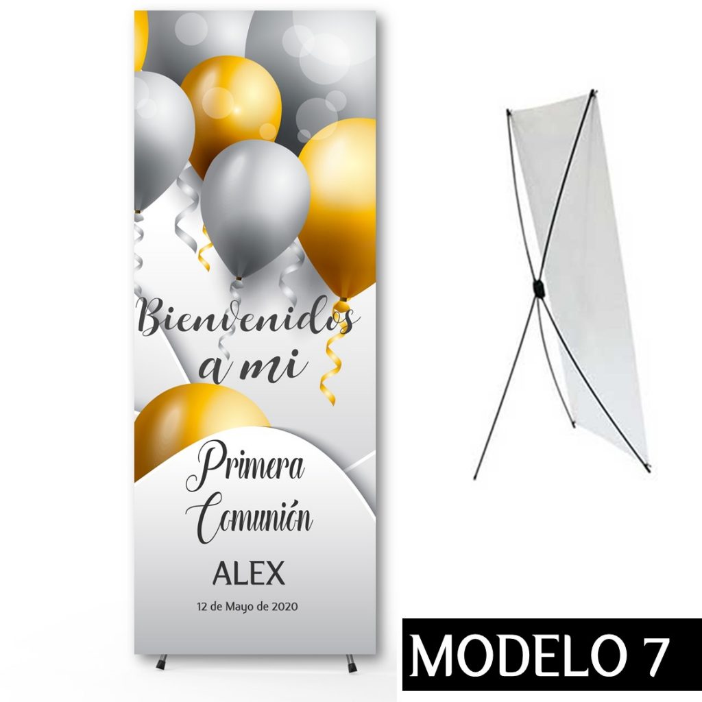 Cartel Banner para Comunión. Modelo 7. Tamaño 60 x 160