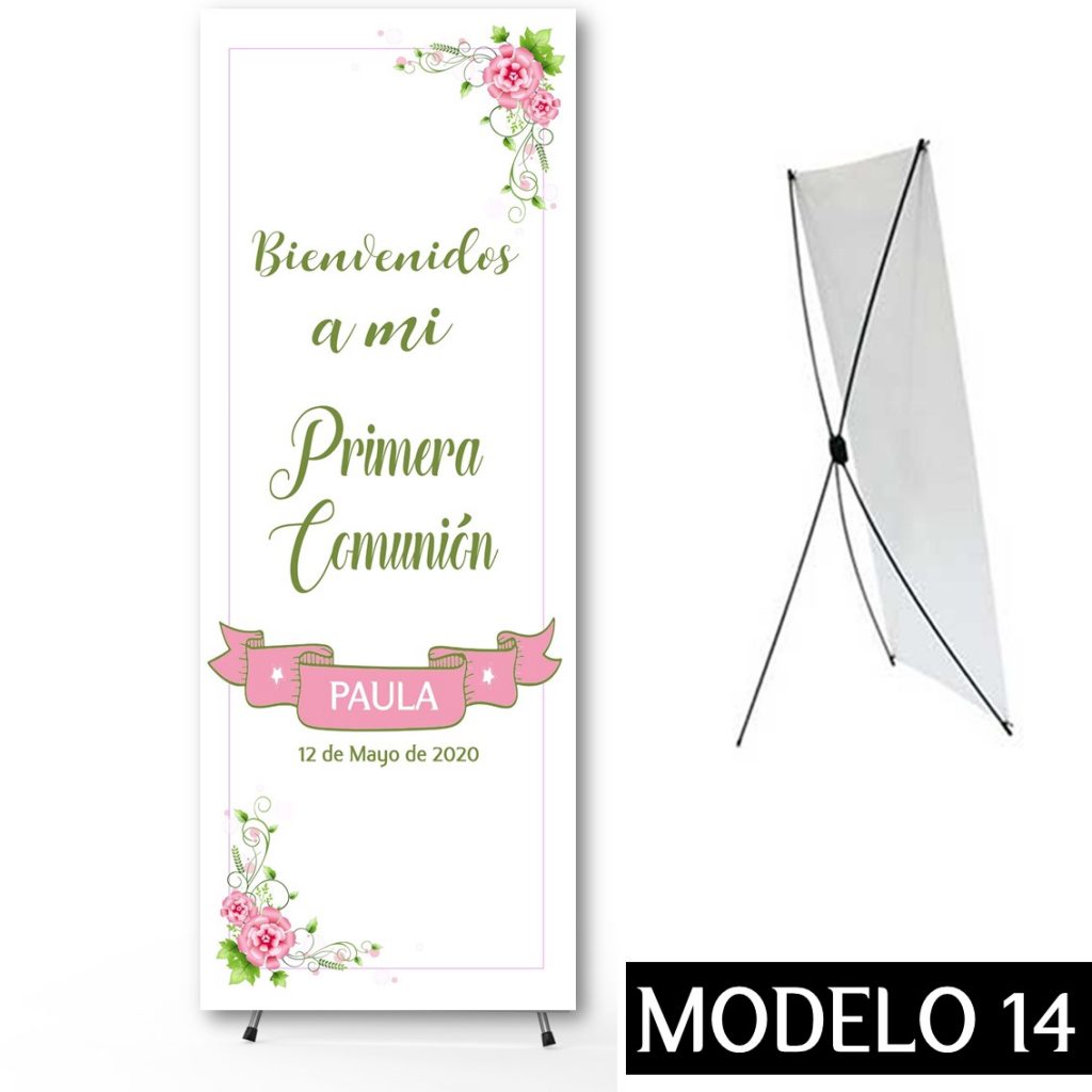 Cartel Banner para Comunión. Modelo 14. Tamaño 60 x 160 cm
