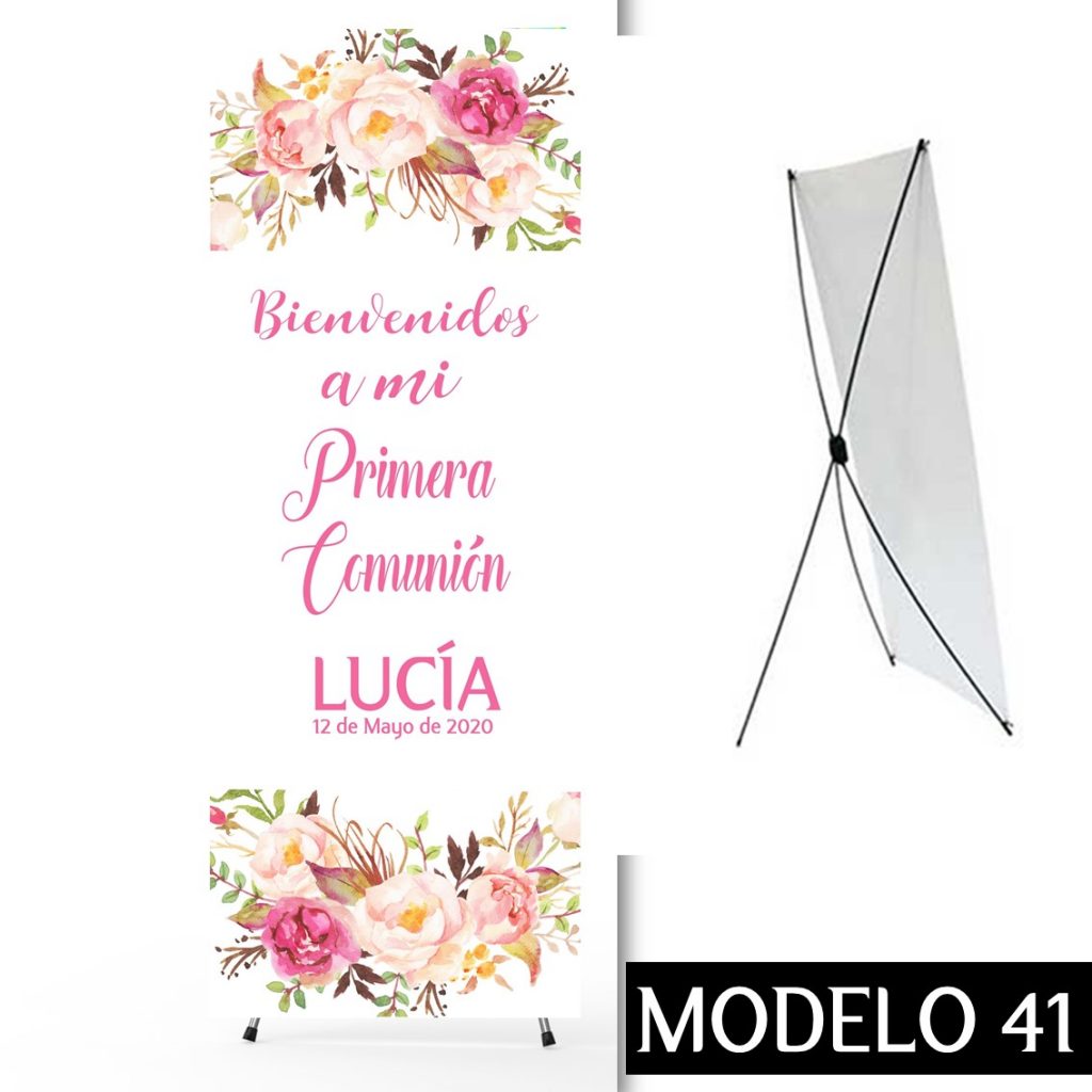 Cartel Banner para Comunión. Modelo 41. Tamaño 60 x 160 cm.