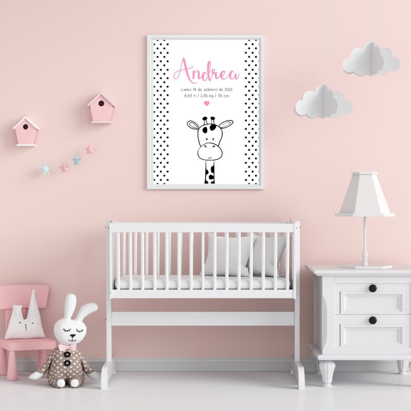 Natalicio modelo lunares. Decoración infantil.