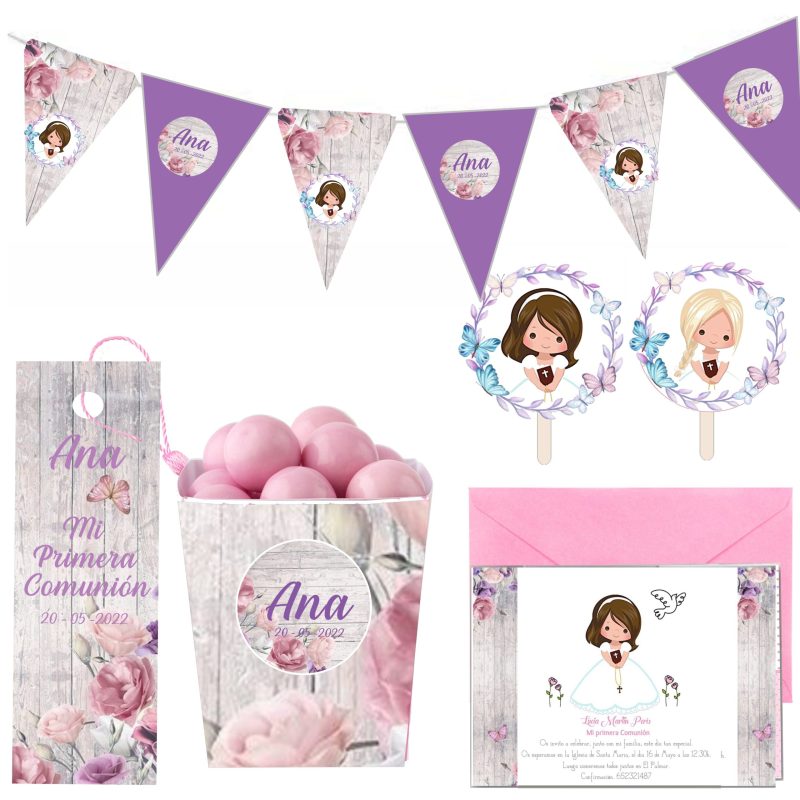 kit completo niña LILA