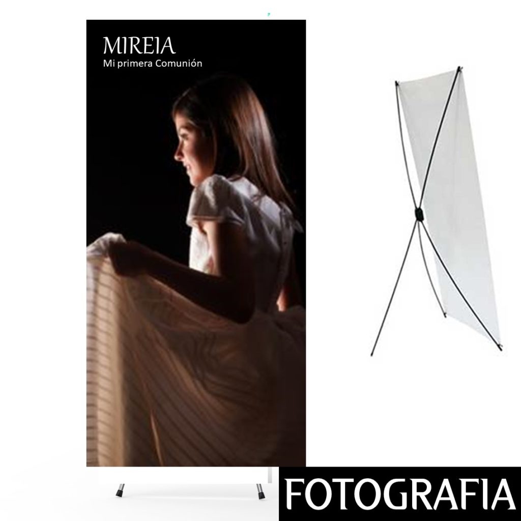 Cartel Banner con Foto. Tamaño 60 x 160 cm
