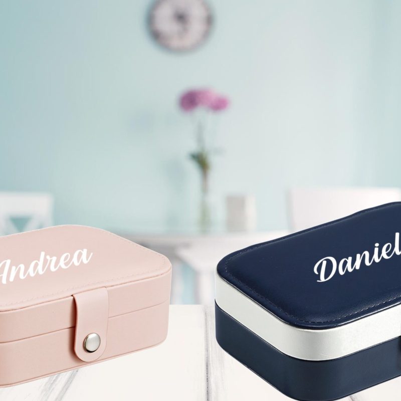 Regalo Niña Mujer - Joyero Personalizado Joyero de viaje mujer. Joyeros originales. Organizador de pendientes, pulseras, anillos.