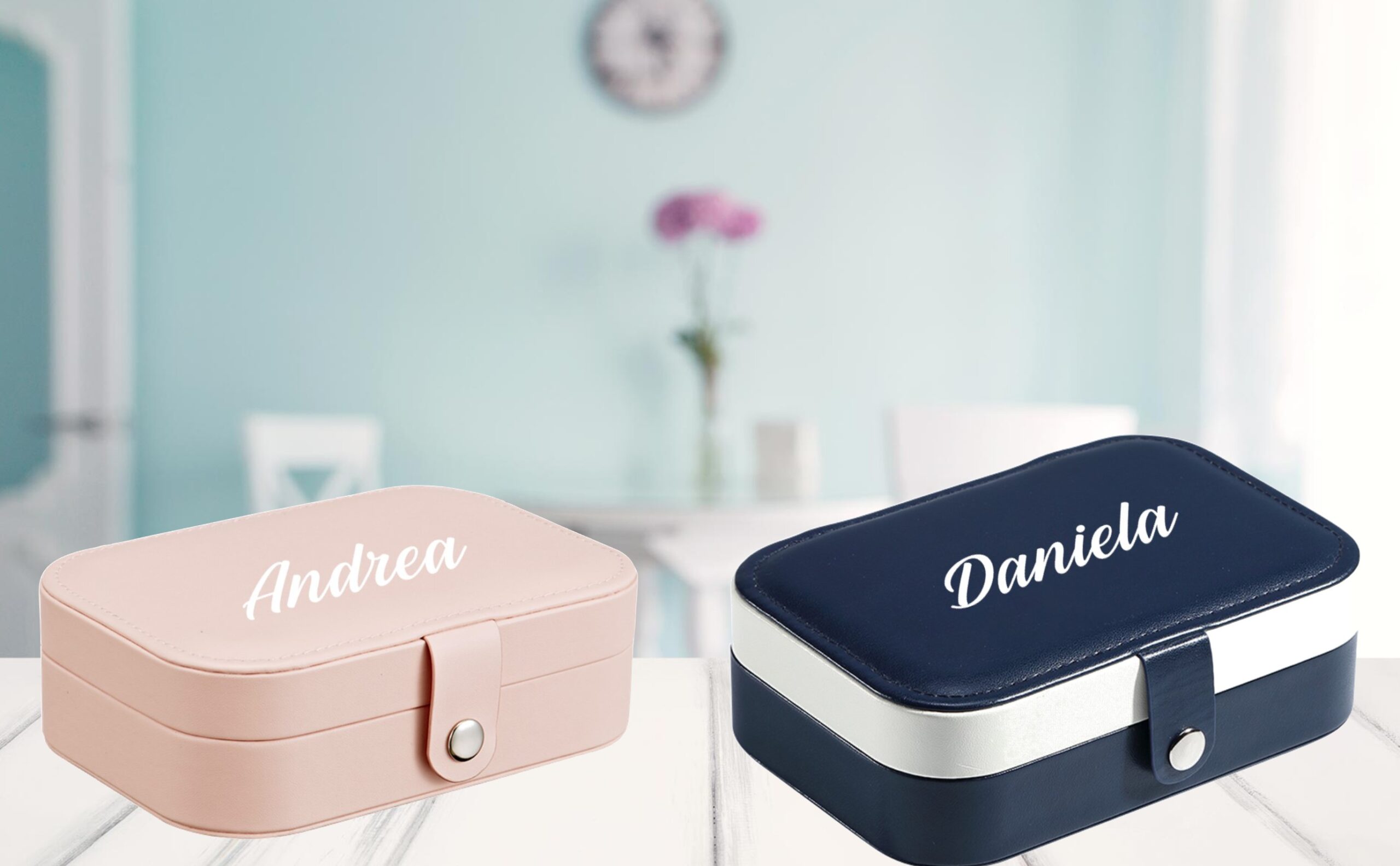 Regalo Niña Mujer - Joyero Personalizado Joyero de viaje mujer. Joyeros originales. Organizador de pendientes, pulseras, anillos.