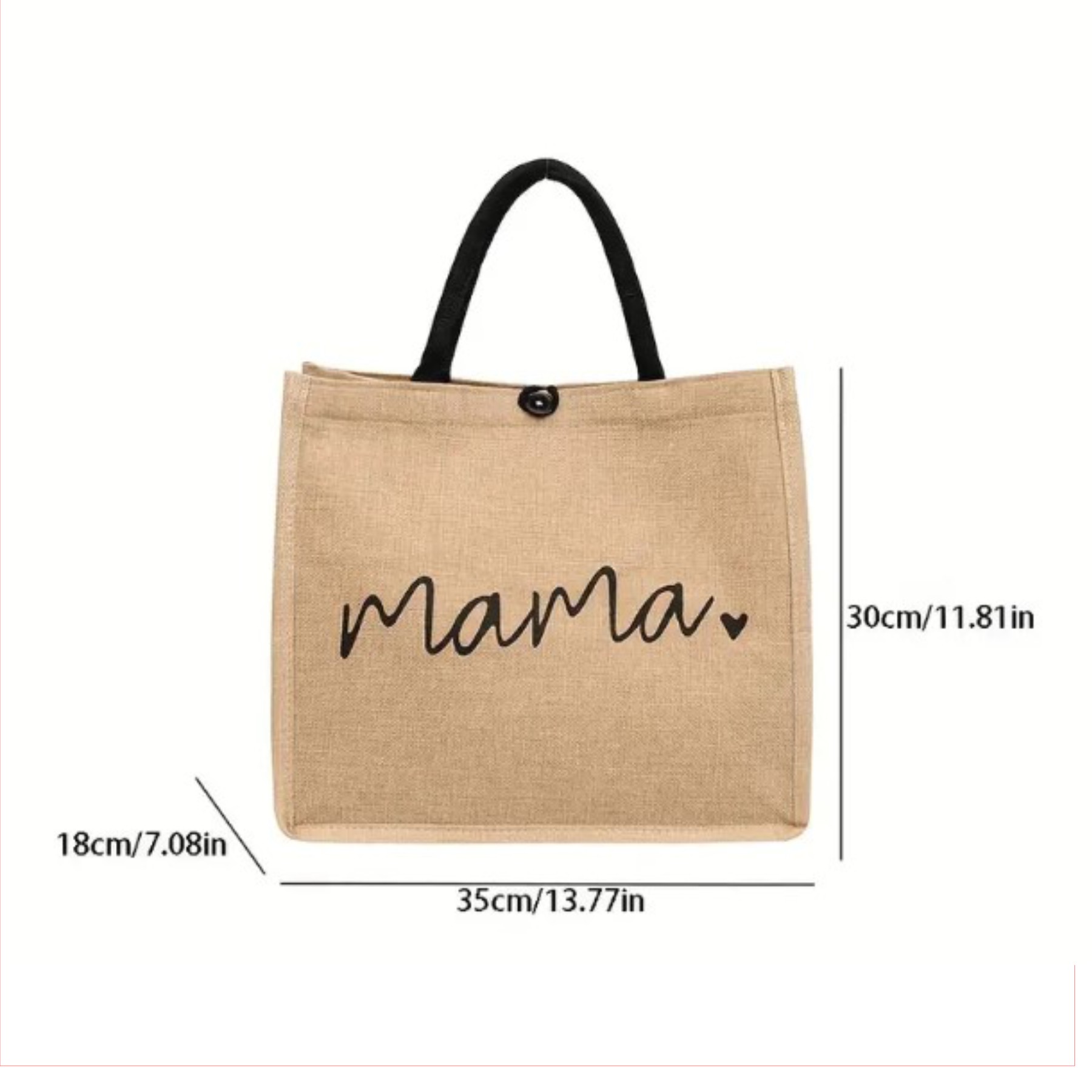 Regalo mamá. Bolso de Paja para Mujer y Neceser de yute a juego. Bolso Bandolera de Verano Boho, Ideal para Mamás Primerizas. Regalo personalizado mamá. - Imagen 3