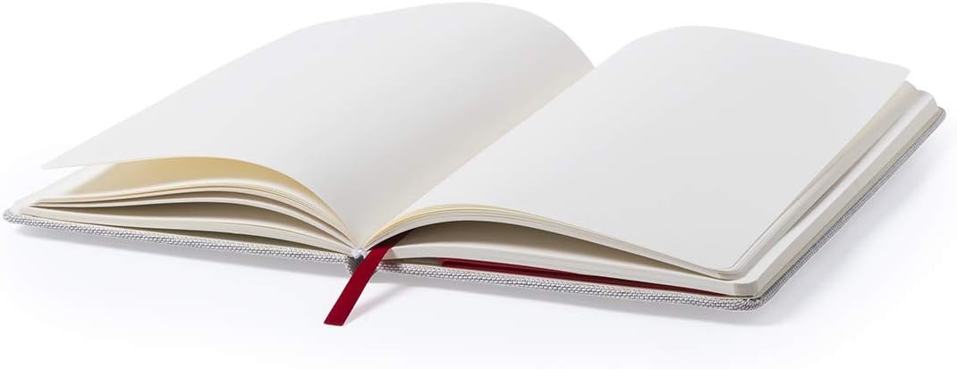 Cuaderno A5. Libretas bonitas, Cubierta rígida de tela. Regalos originales profesores. Personalizada. - Imagen 4