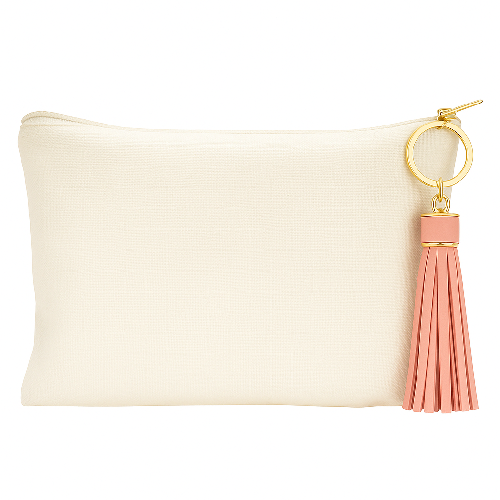 Pack 5 Organizadores de Viaje, Personalizados. Invitados Boda. Neceser Mujer, Bolsa de Aseo Niñas. (Blanco - Rosa, 20 X 14) - Imagen 4