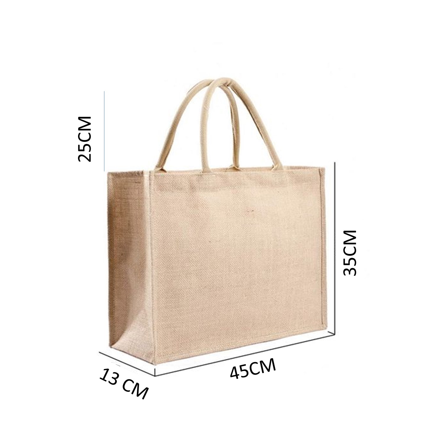 Bolso Yute natural Personalizado con NOMBRE. Bolsa playa, shopper, bolsa compra. Bolsa arpillera gran tamaño. Modelo Mango - Imagen 2